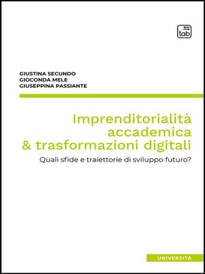 cover image of Imprenditorialità accademica & trasformazioni digitali